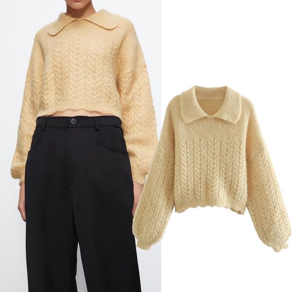 tank woman's autumn wool turtleneck turned down winter long girl sweater loose knitted or crocheted, White
tank woman's autumn wool turtleneck turned down winter long girl sweater loose knitted or crocheted, White