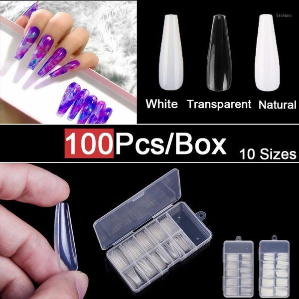 100pcs/box press on false nails long clear coffin tips full cover acrylic fake 10 sizes ballerina1, Red;gold
100pcs/box press on false nails long clear coffin tips full cover acrylic fake 10 sizes ballerina1, Red;gold
