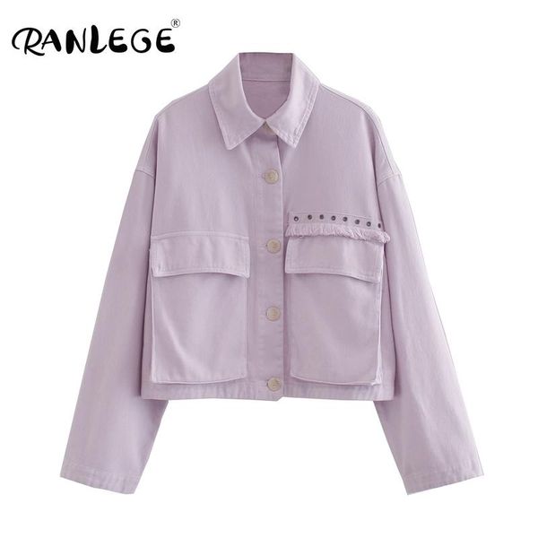 women loose solid jacket big pocket tassel chic coat outerwear batwing long sleeve purple color short female women's jackets, Black;brown
women loose solid jacket big pocket tassel chic coat outerwear batwing long sleeve purple color short female women's jackets, Black;brown