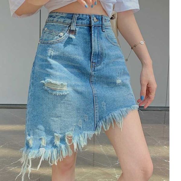 fashion skirts women's high waisted denim with irregular burr front button summer a-line, Black
fashion skirts women's high waisted denim with irregular burr front button summer a-line, Black