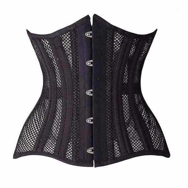 bustiers & corsets women's double 24 steel boned corset mesh breathable waist training cincher control underbust top, Black;white
bustiers & corsets women's double 24 steel boned corset mesh breathable waist training cincher control underbust top, Black;white