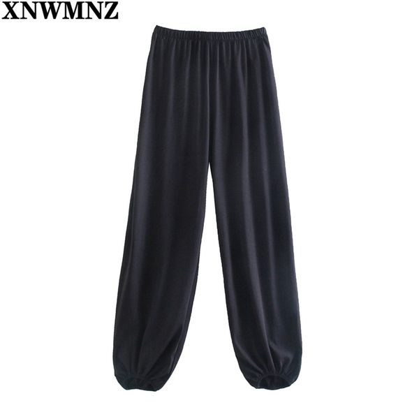 women vintage black balloon trousers female high-waist elastic waistband wide-leg hems women's pants 210520, Black;white
women vintage black balloon trousers female high-waist elastic waistband wide-leg hems women's pants 210520, Black;white