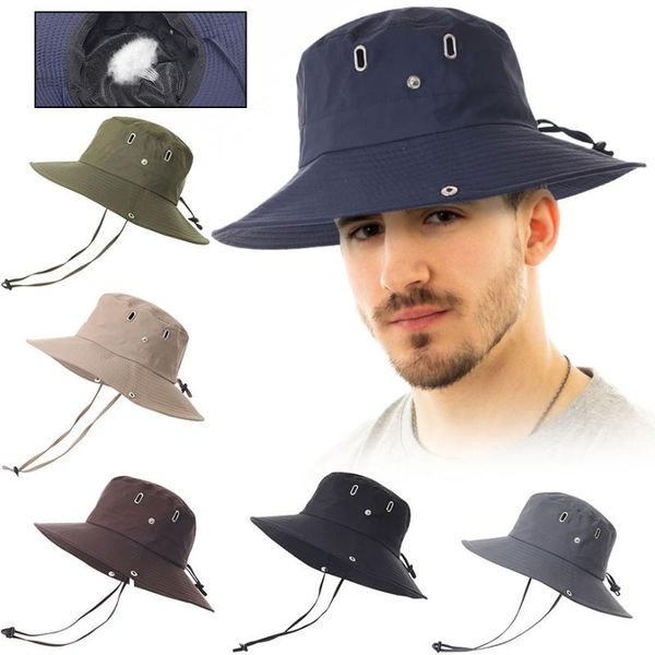 wide brim hats men's fisherman hat summer anti-ultraviolet sunscreen fishing camouflage cap military armys hiking tactical, Blue;gray
wide brim hats men's fisherman hat summer anti-ultraviolet sunscreen fishing camouflage cap military armys hiking tactical, Blue;gray