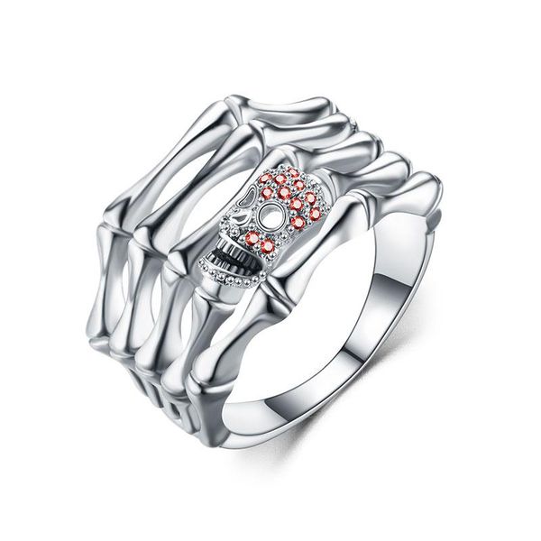 wedding rings skull punk red crystal zircon ring women's silver color jewelry, Slivery;golden
wedding rings skull punk red crystal zircon ring women's silver color jewelry, Slivery;golden