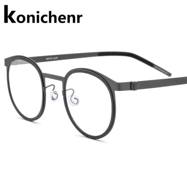 fashion sunglasses frames konichenr titanium glasses frame men optical prescription eyeglasses women round screwless myopia spectacle korean, Black
fashion sunglasses frames konichenr titanium glasses frame men optical prescription eyeglasses women round screwless myopia spectacle korean, Black