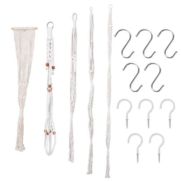 other garden supplies 5pcs plant hanger hanging flower pot decorative rope lifting with hook
other garden supplies 5pcs plant hanger hanging flower pot decorative rope lifting with hook