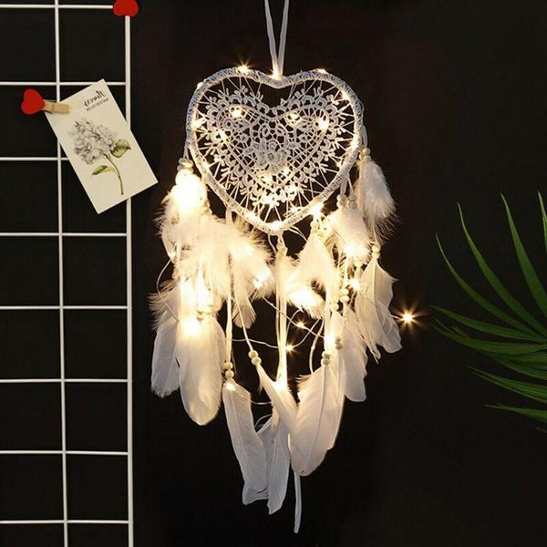 tapestries hollow heart shape feather pendant with led lights ornament wedding party decor boho dreamcatcher
tapestries hollow heart shape feather pendant with led lights ornament wedding party decor boho dreamcatcher