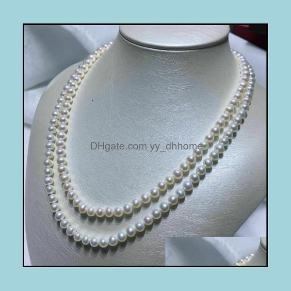 beaded necklaces & pendants jewelry 8-9mm white natural pearl necklace 38inch 925 sier clasp womens gift drop delivery 2021 grnef, Silver
beaded necklaces & pendants jewelry 8-9mm white natural pearl necklace 38inch 925 sier clasp womens gift drop delivery 2021 grnef, Silver
