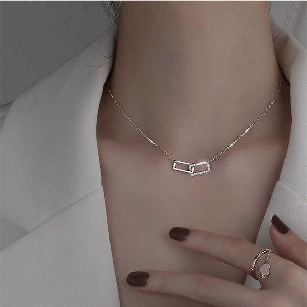 designer necklace 925 strling silver double square shape shine diamond pendant for women fashion jewelry cute accessories
designer necklace 925 strling silver double square shape shine diamond pendant for women fashion jewelry cute accessories