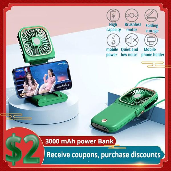 electric fans neck fan portable mini usb rechargeable handheld adjustable deskmulti-function mute power bank phone holder
electric fans neck fan portable mini usb rechargeable handheld adjustable deskmulti-function mute power bank phone holder