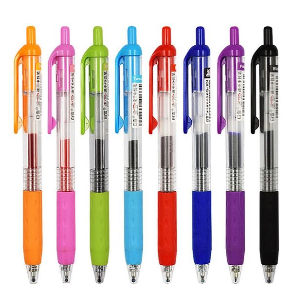 gel pens 8pcs/lot 0.5mm for school office supplies colour ink pen press type multicolor ballpoint cute stationery store
gel pens 8pcs/lot 0.5mm for school office supplies colour ink pen press type multicolor ballpoint cute stationery store