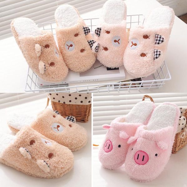 winter ladies and men's slippers cute bears pigs keep warm soft plush non-slip indoor home shoes plus velvet thicker, Black
winter ladies and men's slippers cute bears pigs keep warm soft plush non-slip indoor home shoes plus velvet thicker, Black