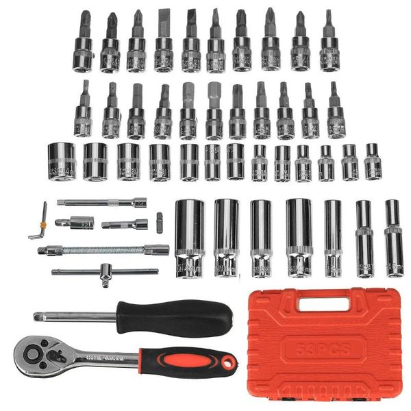 53pcs hand tool sets car repair socket wrench key ratchet wrenchs screwdriver set tools garage for diy torque professional
53pcs hand tool sets car repair socket wrench key ratchet wrenchs screwdriver set tools garage for diy torque professional