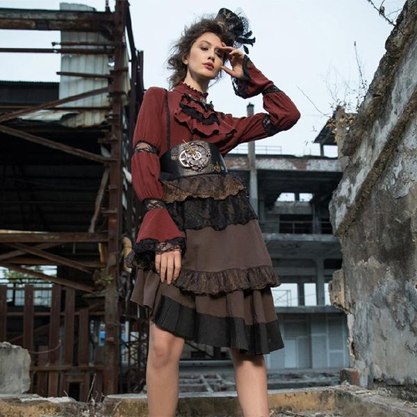 skirts women steampunk short skirt asymmetrical design tiered ruffle lace patchwork punk, Black
skirts women steampunk short skirt asymmetrical design tiered ruffle lace patchwork punk, Black