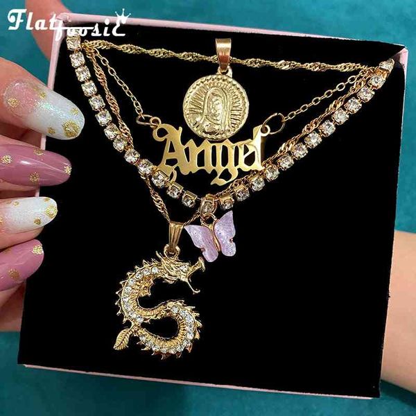 necklaces pendants flatfoosie multilayer crystal dragon butterfly pendant women gold color coin portrait letter choker jewelry, Silver
necklaces pendants flatfoosie multilayer crystal dragon butterfly pendant women gold color coin portrait letter choker jewelry, Silver
