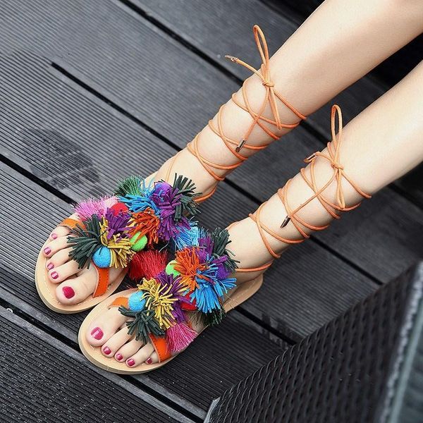 summer women sandals flats fashion shoes for casual rome style cross tied sandalias bohemia beach female, Black
summer women sandals flats fashion shoes for casual rome style cross tied sandalias bohemia beach female, Black