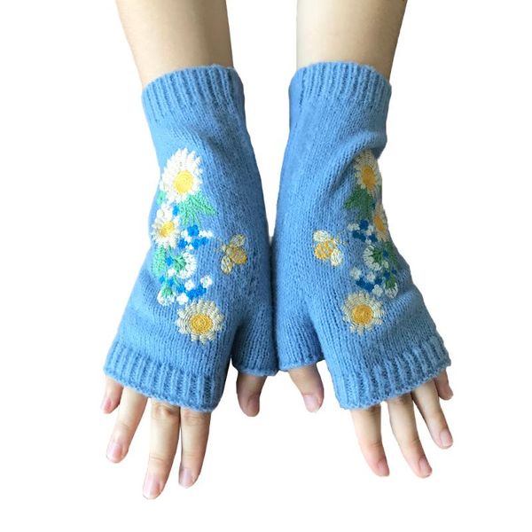 sports gloves 2021 autumn winter ladies warm fingerless embroidered wool knitted half finger fashion hand for women, Black
sports gloves 2021 autumn winter ladies warm fingerless embroidered wool knitted half finger fashion hand for women, Black
