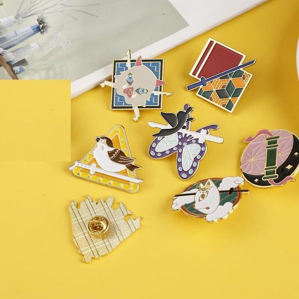 pins, brooches demon slayer: kimetsu no yaiba metal enamel pin lapel pins badges for clothes bag shirt hat decorative anime jewelry wholesal, Gray
pins, brooches demon slayer: kimetsu no yaiba metal enamel pin lapel pins badges for clothes bag shirt hat decorative anime jewelry wholesal, Gray