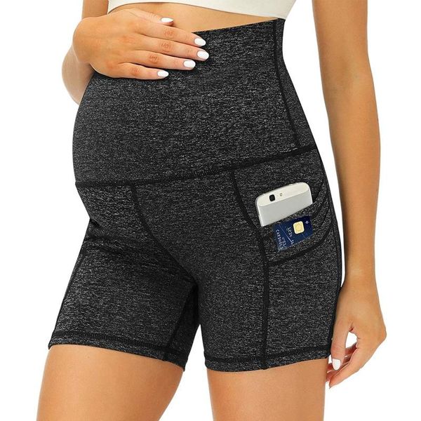 women's shorts women maternity abdominal sports high waist skinny elasticity workout with pockets pregnant woman, White;black
women's shorts women maternity abdominal sports high waist skinny elasticity workout with pockets pregnant woman, White;black