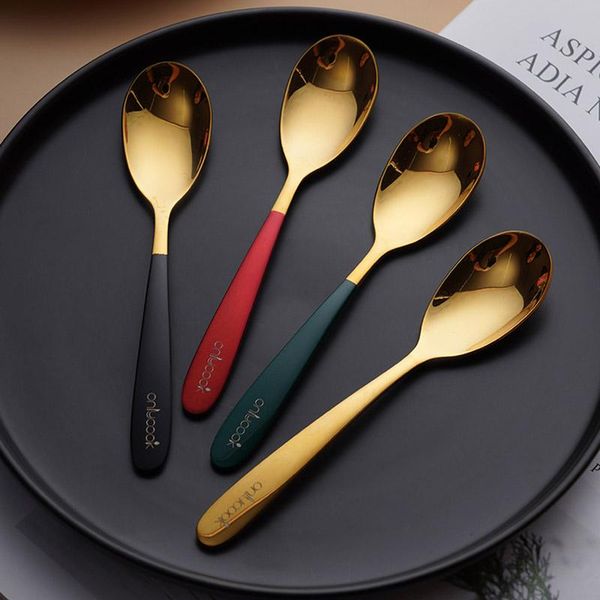 stainless steel dessert spoon, small soup creative household coffee stirring spoon spoons
stainless steel dessert spoon, small soup creative household coffee stirring spoon spoons