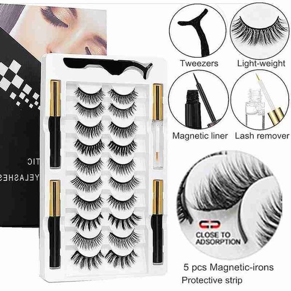 false eyelashes 10pairs makeup magnetic lashes natural 3d mink magnet extension dounle liquid eyeliner
false eyelashes 10pairs makeup magnetic lashes natural 3d mink magnet extension dounle liquid eyeliner