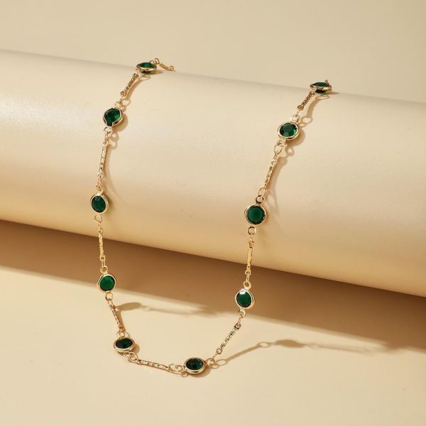 chokers tocona trendy green crystal choker necklace for women round zircon gold clavicle chain female party jewelry gift 15633, Golden;silver
chokers tocona trendy green crystal choker necklace for women round zircon gold clavicle chain female party jewelry gift 15633, Golden;silver