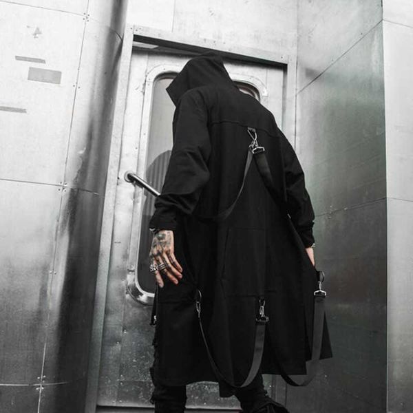 spring autumn men ribbons patchwork punk hip hop long trench coat hooded cloak men black zipper techwear long jacket overcoat 211011, Tan;black
spring autumn men ribbons patchwork punk hip hop long trench coat hooded cloak men black zipper techwear long jacket overcoat 211011, Tan;black