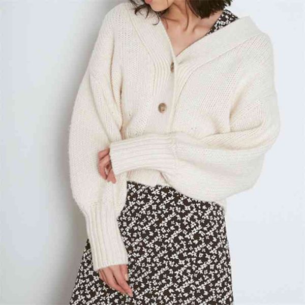 sweet simple loose women cardigan fashion v neck single breasted design knit coat spring casual solid sweaters woman 210519, White;black
sweet simple loose women cardigan fashion v neck single breasted design knit coat spring casual solid sweaters woman 210519, White;black