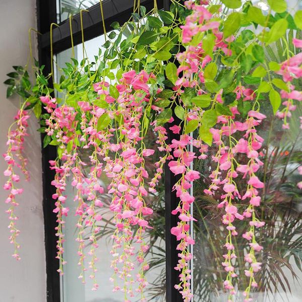 decorative flowers & wreaths 1pcs simulated wisteria flower wall hanging wedding decoration silk el restaurant suspended ceiling bean cane
decorative flowers & wreaths 1pcs simulated wisteria flower wall hanging wedding decoration silk el restaurant suspended ceiling bean cane