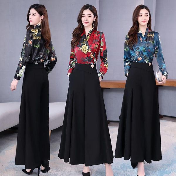 women's tracksuits summer women sets two pieces shirts and pants asian style slim dress young ladies wide-legged trousers office lady, Gray
women's tracksuits summer women sets two pieces shirts and pants asian style slim dress young ladies wide-legged trousers office lady, Gray