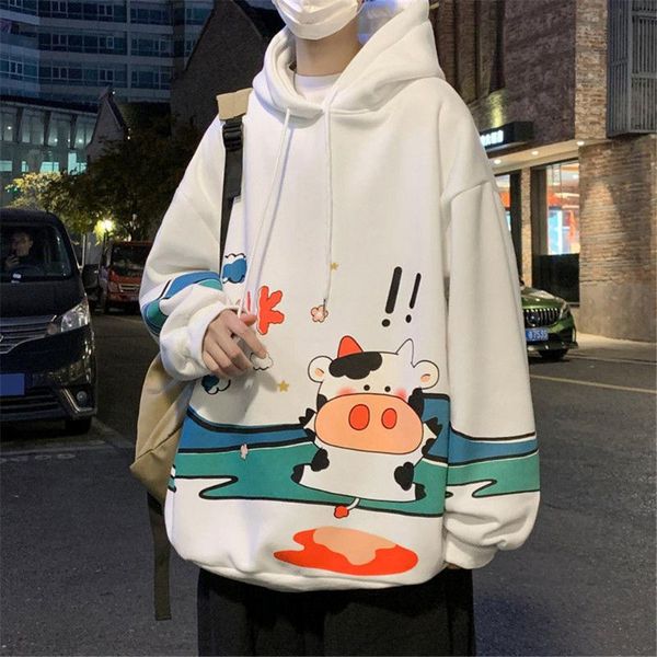 men's hoodies & sweatshirts white cow print hoodie streetwear men funny cartoon sweatshirt girls loose casual harajuku spring autumn j, Black
men's hoodies & sweatshirts white cow print hoodie streetwear men funny cartoon sweatshirt girls loose casual harajuku spring autumn j, Black