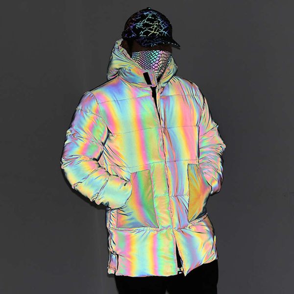 men's jackets coats 2021 winter mid long colorful reflective rainbow luminous cotton clothes 3tuk, Black;brown
men's jackets coats 2021 winter mid long colorful reflective rainbow luminous cotton clothes 3tuk, Black;brown
