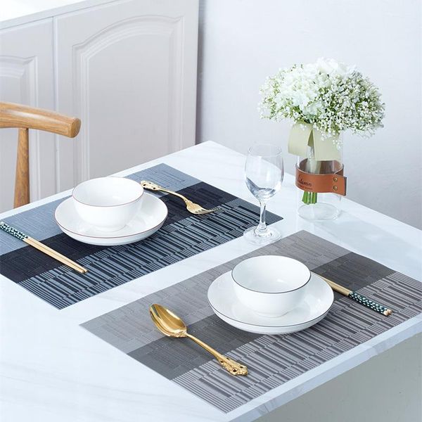 mats & pads set of 4 pvc washable placemats for dining table mat non-slip placemat in kitchen accessories cup wine pad
mats & pads set of 4 pvc washable placemats for dining table mat non-slip placemat in kitchen accessories cup wine pad