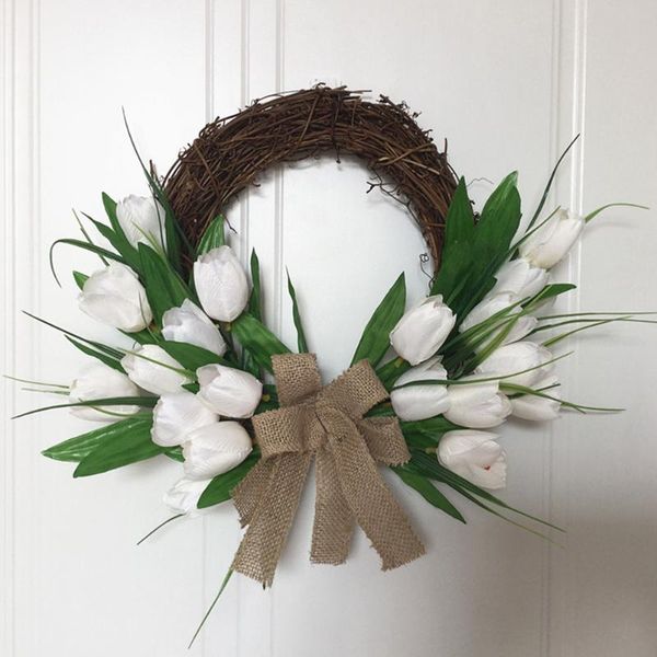 decorative flowers & wreaths white tulip garland home wreath hanging wedding decoration for wall door
decorative flowers & wreaths white tulip garland home wreath hanging wedding decoration for wall door