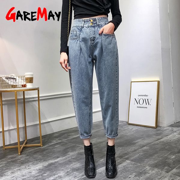 boyfriends jeans woman high waist female slim fit vintage mom femme spring summer ladies trousers denim cowboy harem pants 210428, Blue
boyfriends jeans woman high waist female slim fit vintage mom femme spring summer ladies trousers denim cowboy harem pants 210428, Blue