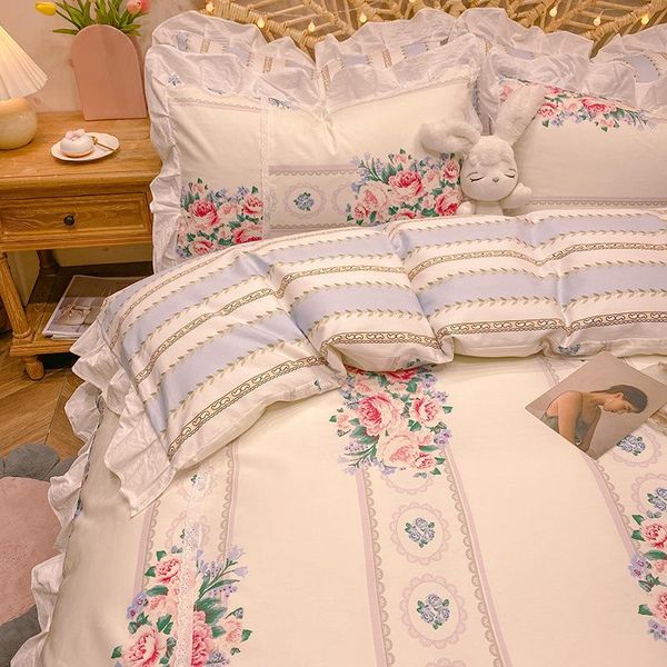 bedding sets 3-piece set 4-piece cotton small fresh princess wind bed products sheet fitted quilt cover
bedding sets 3-piece set 4-piece cotton small fresh princess wind bed products sheet fitted quilt cover