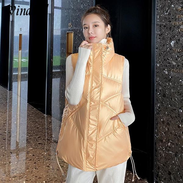 women's vests windriel 2021 winter women vest warm cotton padded waistcoat female mandarin collar jacket windproof parka sleeveless, Black;white
women's vests windriel 2021 winter women vest warm cotton padded waistcoat female mandarin collar jacket windproof parka sleeveless, Black;white