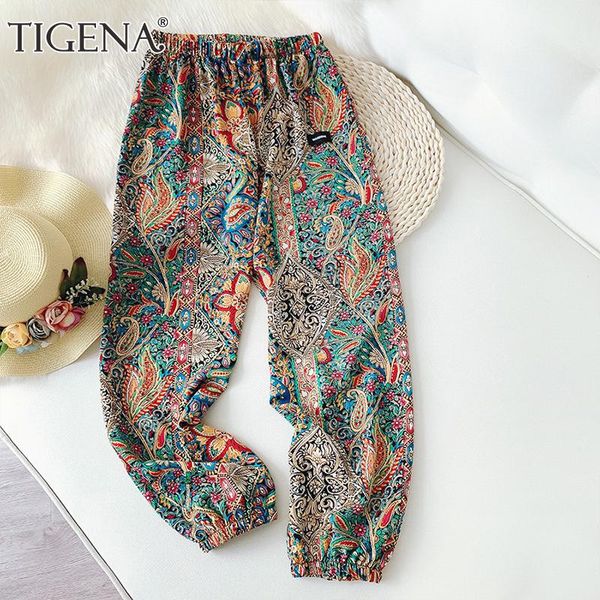 women's pants & capris tigena bohemian summer chiffon for women 2021 boho print loose ankle length high waist harem female beach trouse, Black;white
women's pants & capris tigena bohemian summer chiffon for women 2021 boho print loose ankle length high waist harem female beach trouse, Black;white