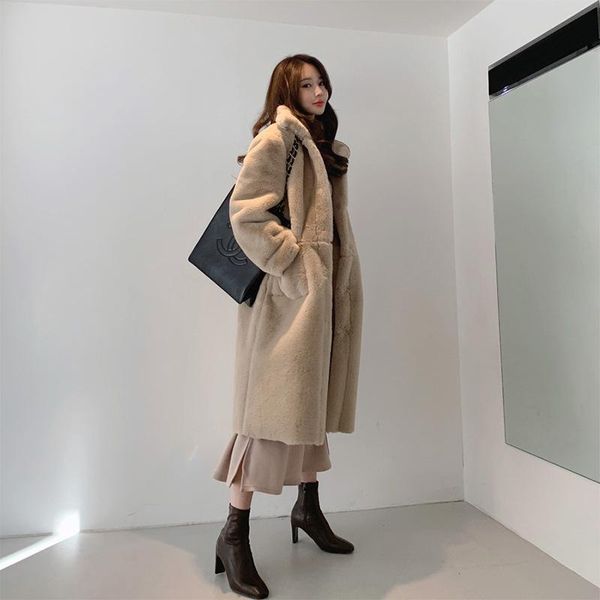 women's fur & faux winter warm large pocket windbreaker casual fleece jacket light khaki long lapel coat slim furry, Black
women's fur & faux winter warm large pocket windbreaker casual fleece jacket light khaki long lapel coat slim furry, Black