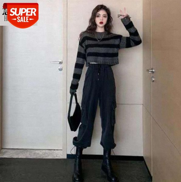 retro hong kong style sweater loose female harajuku slim slimming long-sleeved trendy korean #du8p, Black;gray
retro hong kong style sweater loose female harajuku slim slimming long-sleeved trendy korean #du8p, Black;gray