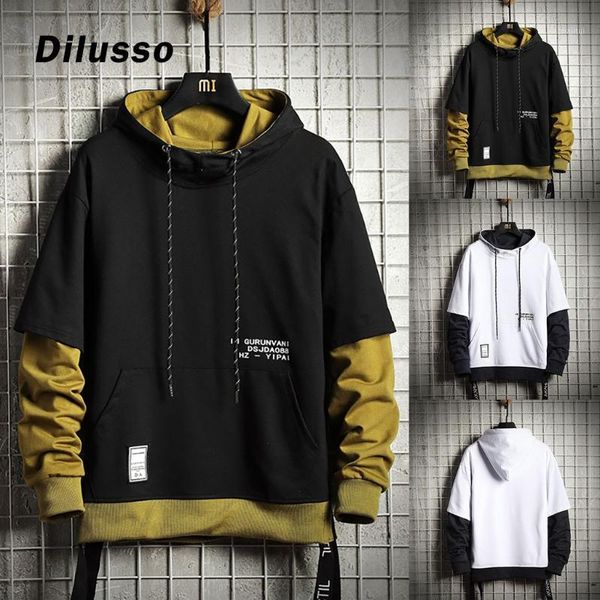 m-5xl men's fashion loose stitching fake two-piece hooded sweatshirt drawstring head drop aug1 hoodies & sweatshirts, Black
m-5xl men's fashion loose stitching fake two-piece hooded sweatshirt drawstring head drop aug1 hoodies & sweatshirts, Black