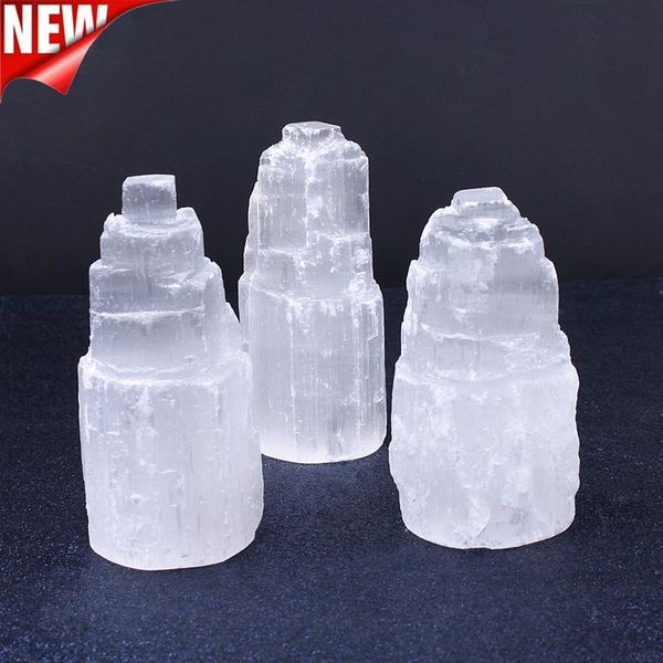 selenite 100mm decoration white gypsum skyscraper castle towers crystal point 240-350g decorative objects & figurines
selenite 100mm decoration white gypsum skyscraper castle towers crystal point 240-350g decorative objects & figurines