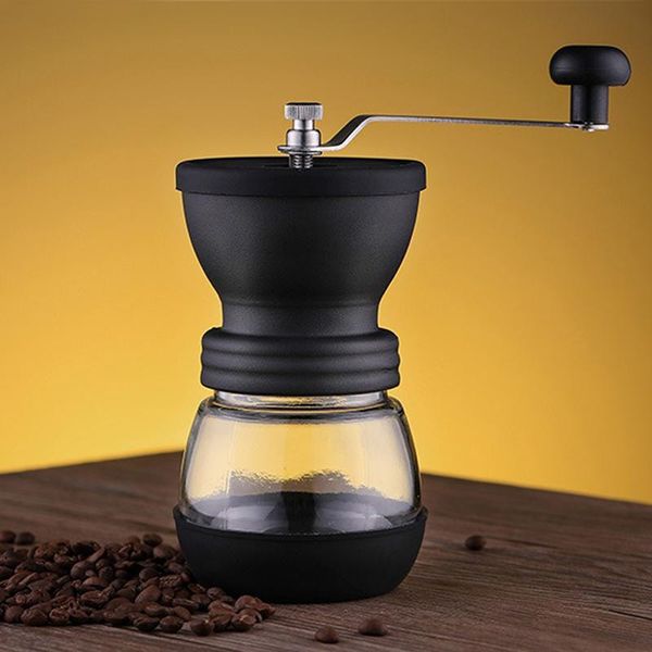 manual coffee grinders grinder machine adjustable glass bean burr mill hand crank portable household crusher kitchen tools
manual coffee grinders grinder machine adjustable glass bean burr mill hand crank portable household crusher kitchen tools