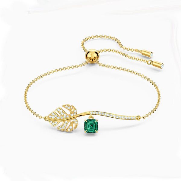 tropical bracelet garden golden leaf pattern exquisite crystal female high-end luxury jewelry charm bracelets, Golden;silver
tropical bracelet garden golden leaf pattern exquisite crystal female high-end luxury jewelry charm bracelets, Golden;silver