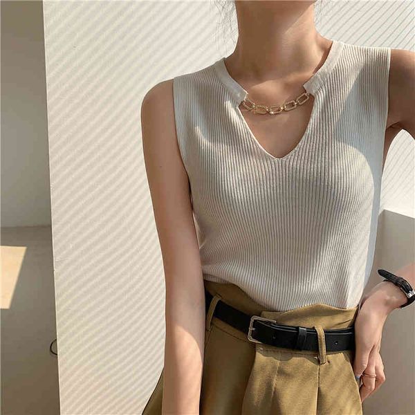 women's tanks & camis women summer v neck knit slim tank female solid casual sleeveless lbwx, White
women's tanks & camis women summer v neck knit slim tank female solid casual sleeveless lbwx, White