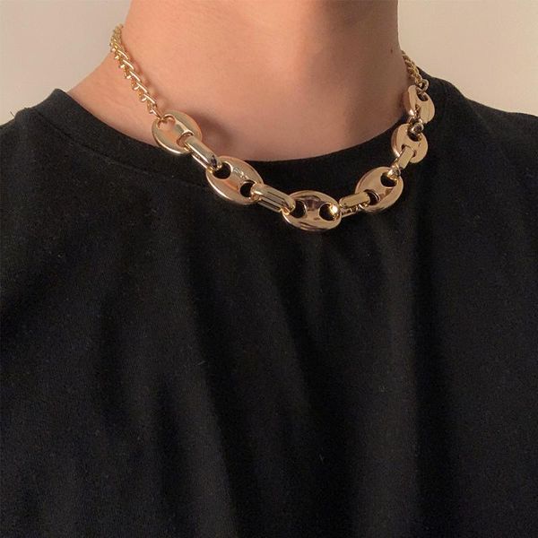 lacteo kpop pig nose shape clavicle chain choker necklace for women 2021 fashion trendy asymmetric style jewelry pendant necklaces, Silver
lacteo kpop pig nose shape clavicle chain choker necklace for women 2021 fashion trendy asymmetric style jewelry pendant necklaces, Silver