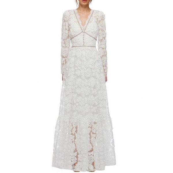 casual dresses v neck floral appliques mesh lace long dress 2021 brand designer women sleeve crystal beaded white tunic party, Black;gray
casual dresses v neck floral appliques mesh lace long dress 2021 brand designer women sleeve crystal beaded white tunic party, Black;gray