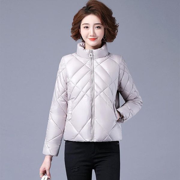 women's down & parkas fashion bright face light and thin warm stand collar mother's short cotton padded clothes 2021 winter leisur, Black
women's down & parkas fashion bright face light and thin warm stand collar mother's short cotton padded clothes 2021 winter leisur, Black