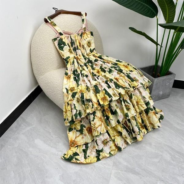 casual dresses summer fashion women ankle length classic yellow flower plants print tiered strapless empire high quality, Black;gray
casual dresses summer fashion women ankle length classic yellow flower plants print tiered strapless empire high quality, Black;gray