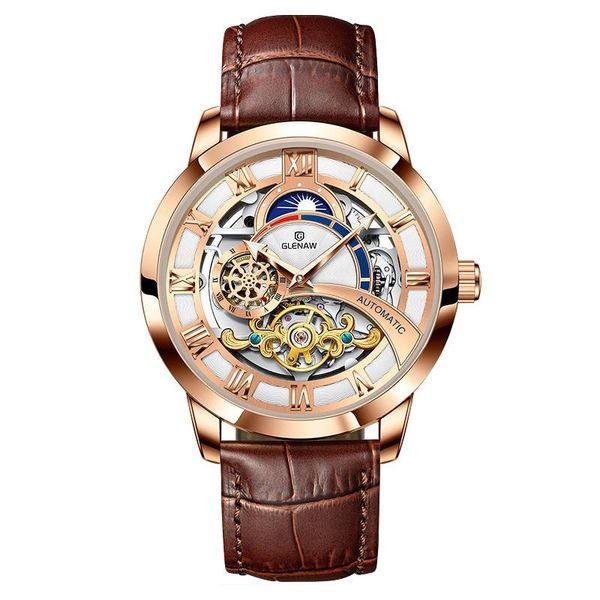 wristwatches quality watch expensive tourbillon watches men's automatic mechanical men relogio masculino, Slivery;brown
wristwatches quality watch expensive tourbillon watches men's automatic mechanical men relogio masculino, Slivery;brown